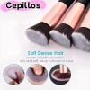 45pzs Brochas Maquillaje Base Profesional Kit Con Esponjas
