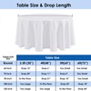 Craft And Party 10 Pack 120 Inch White Round Tablecloth,