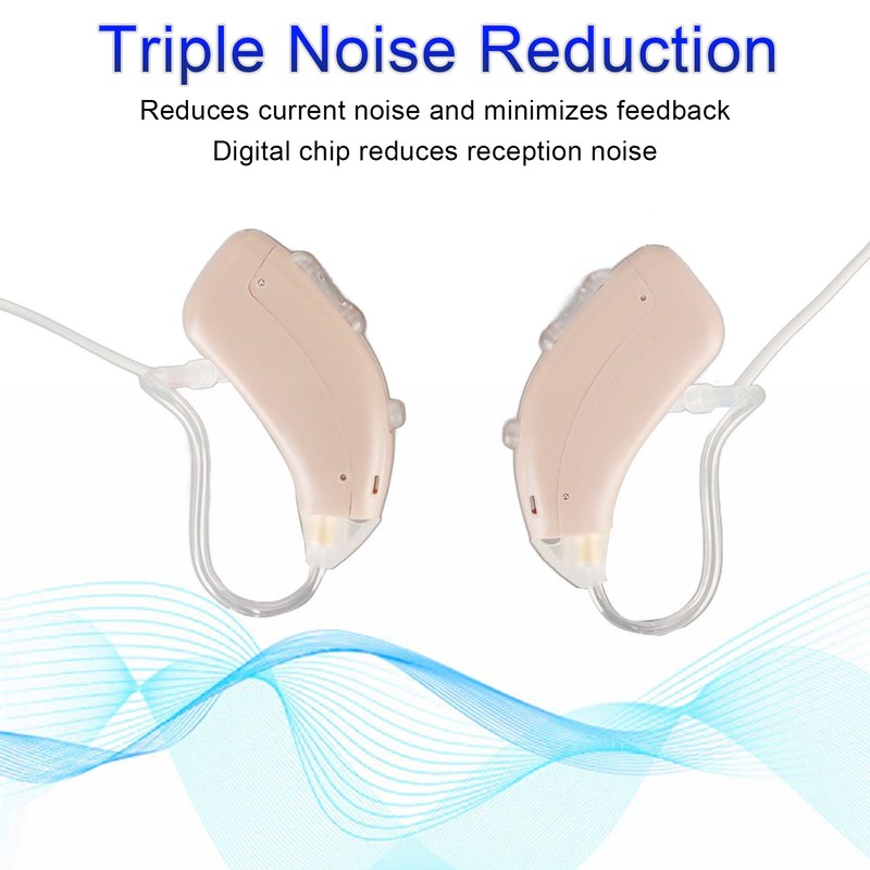Digital Hearing Aids Rechargeable Stereo Noise Reduction Hearing Amplifier with