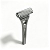 Gun-Grey Premium Men's Razor, Zinc Alloy & Stainless Steel