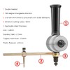 Double Head Metal Sheet Nibbler Electric Drill Attachment Metal Cutter