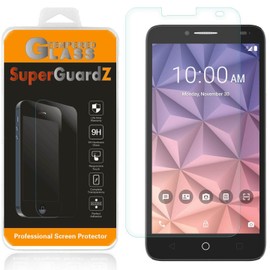 [2-Pack] Alcatel OneTouch Fierce XL Screen Protector [Tempered Glass], SuperGuardZ, 9H, 0.3mm, 2.5D Round Edge, Anti-Scratch, Anti-Bubble [Lifetime Replacement]