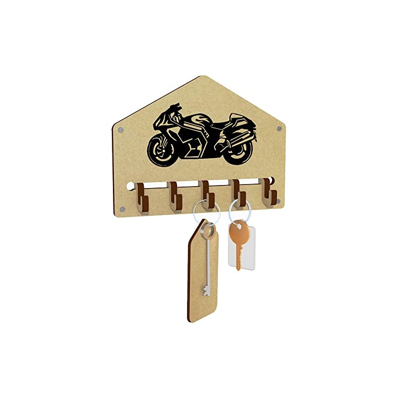 Azeeda 'Motorbike' Wall Mounted Key Hooks/Holder (WH00047363)