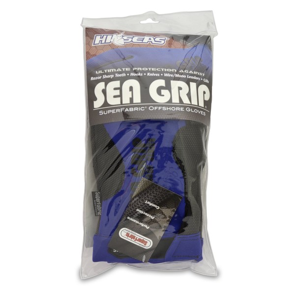 Hi-Seas Sea Grip Superfabric Offshore Gloves, Pair, One Size, Blue