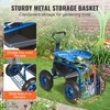 Garden Cart Rolling Workseat with Wheels, Gardening Stool for Planting,