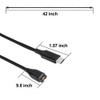 USB Charger Cable with 2.4A Fast Charging, Nylon Braided Design,