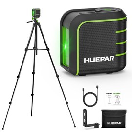 Huepar Self Leveling Laser Level with 60" Tripod U011G