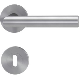 FRASCIO Door Handle/Door Fittings - Lucia Professional - Stainless Steel - Bb-Rosettengarnitur