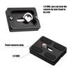 2 Pieces Metal Quick Release Plate with 1/4''-20 Camera Screw
