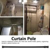 Curtain Rail, Telescopic Tension Rod, for Shoe Rack Blackout Curtain