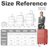 Kono 4 Piece Luggage Sets Expandable(only 28") Lightweight with Spinner