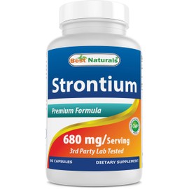 Best Naturals Strontium Bone Building Formula 680mg/serving 90 Capsules