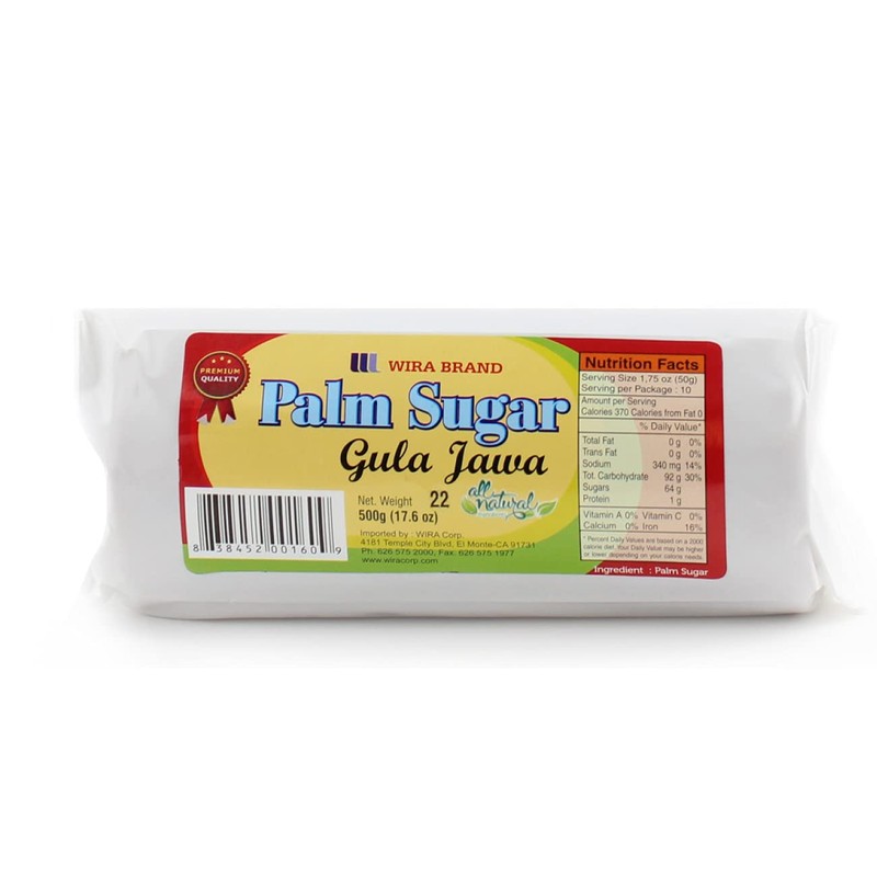 Wira Palm Sugar Big - 17.6 oz [Pack of 2]