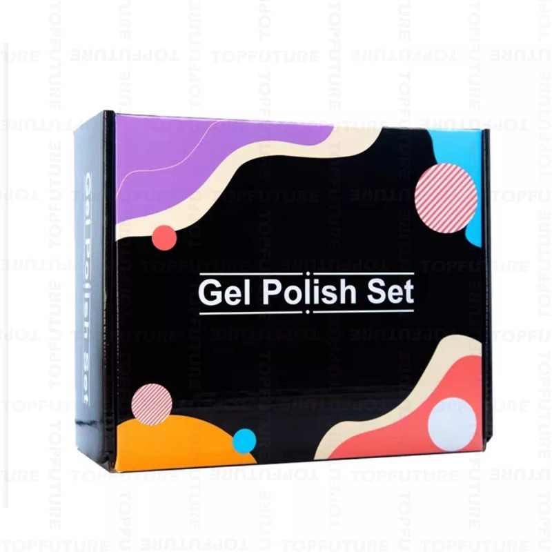 Limegirl Kit Lampara Uña Uv Gel 54w 12 Esmaltes Mate