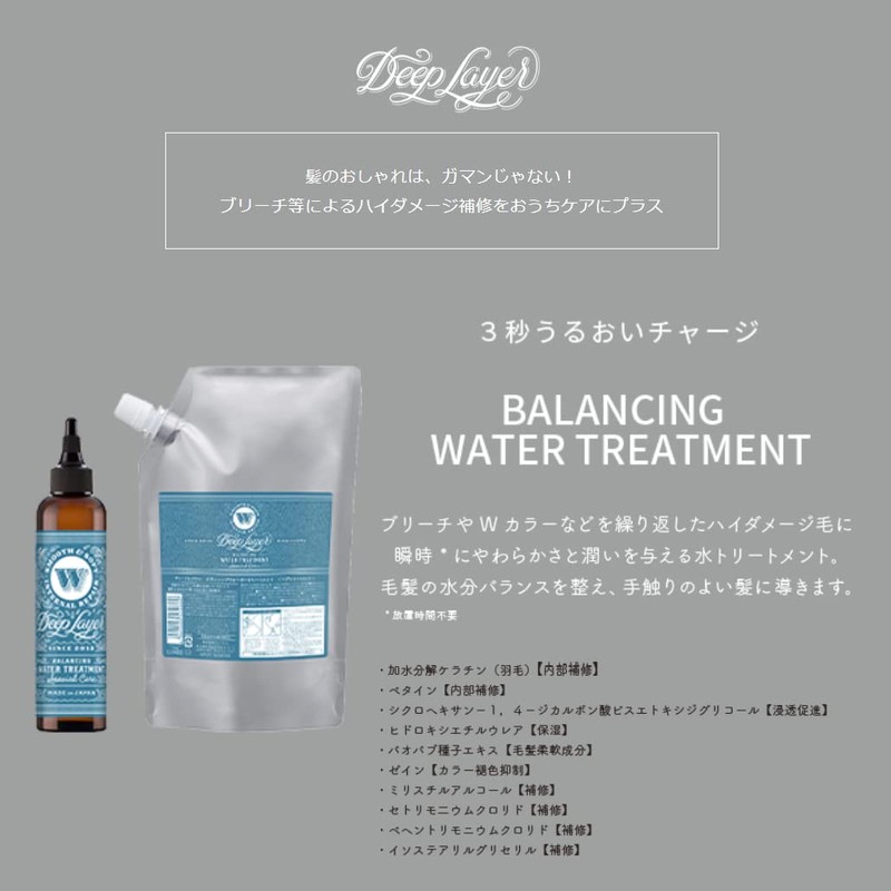 Deep Layer Balancing Water Treatment 200mL Salon Exclusive Rinse-Out Treatment