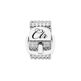 One Moment In Time J166 Sparkle Buckle Stretch Stainless Steel Ring Mormon LDS CTR