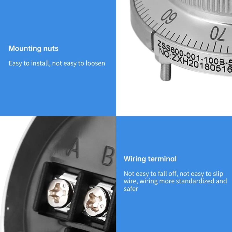 1 piezas codificador de pulso CNC, 6 terminales 5V 60mm