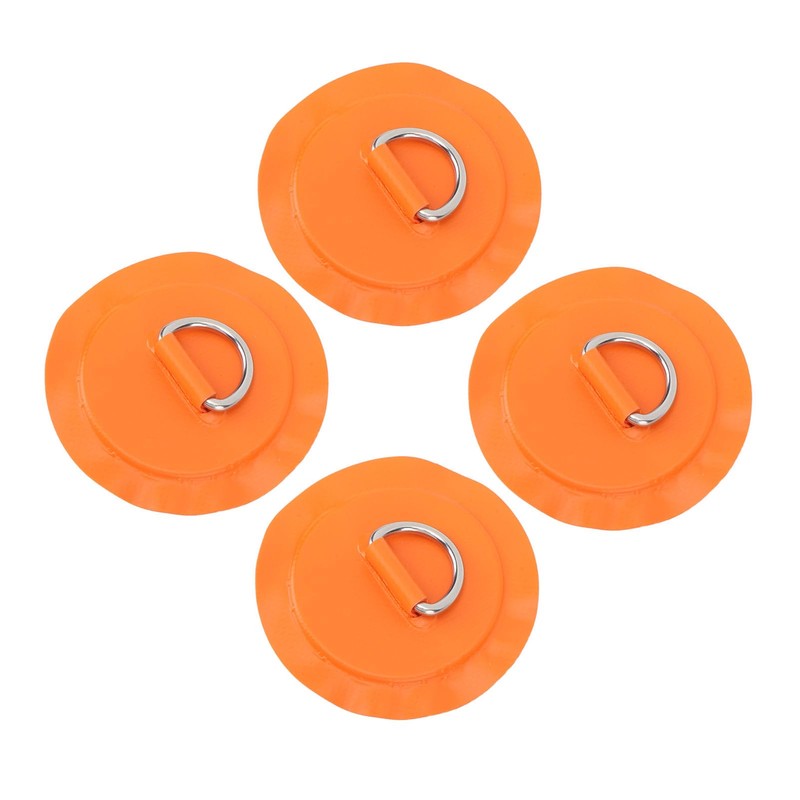 LIYJTK Inflatable Boats D Rings Patch, 4pcs Round PVC Patch