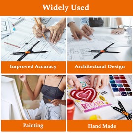 Proportional Dividers Scale Divider for Artists Drawing Drafting Compasses Adjustable Measurement Caliper ToolsPrecise Compass Ruler Plastic for Artists, Painting, Drawing Aids