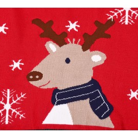 Codkkre Christmas Jumper Toddler Christmas Sweatshirt Children Girls Boys Christmas Jumper Baby Boy Christmas Jumper Christmas Clothing 98 104 110 116 122, Christmas Elk/Red 2