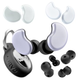 CURVD Cliq Earplugs with Swappable Covers, Stylish Noise Reduction for Concerts, Noise Sensitivity & More. Customizable Colors & Patterns, Reusable Ear plugs with Aluminum Travel Case & 5 Tip Sizes