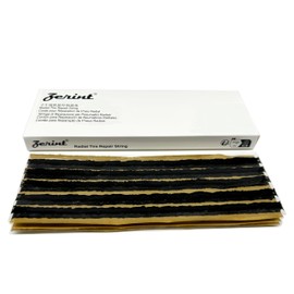 ZERINT TS-260D15 Tyre Repair Plugs 15PCS, Self Vulcanizing Tyre Rubber Strips 6 x 200 mm for Tubeless Tyre Puncture Repair (Black)