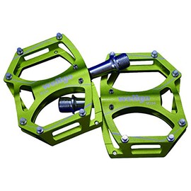 Wellgo (uxerugo) Aluminum Pedal Pin with CNC Thin models Apple Green G Load/atb-80/MTB M194