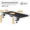 PEGZONE Desk Extender Tray, 28" x 12" Clamp On Desk
