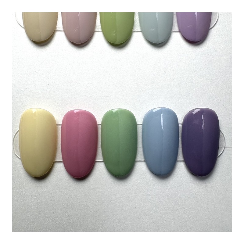 [Rene] Pastel one-color handmade nail tips matte and glossy available