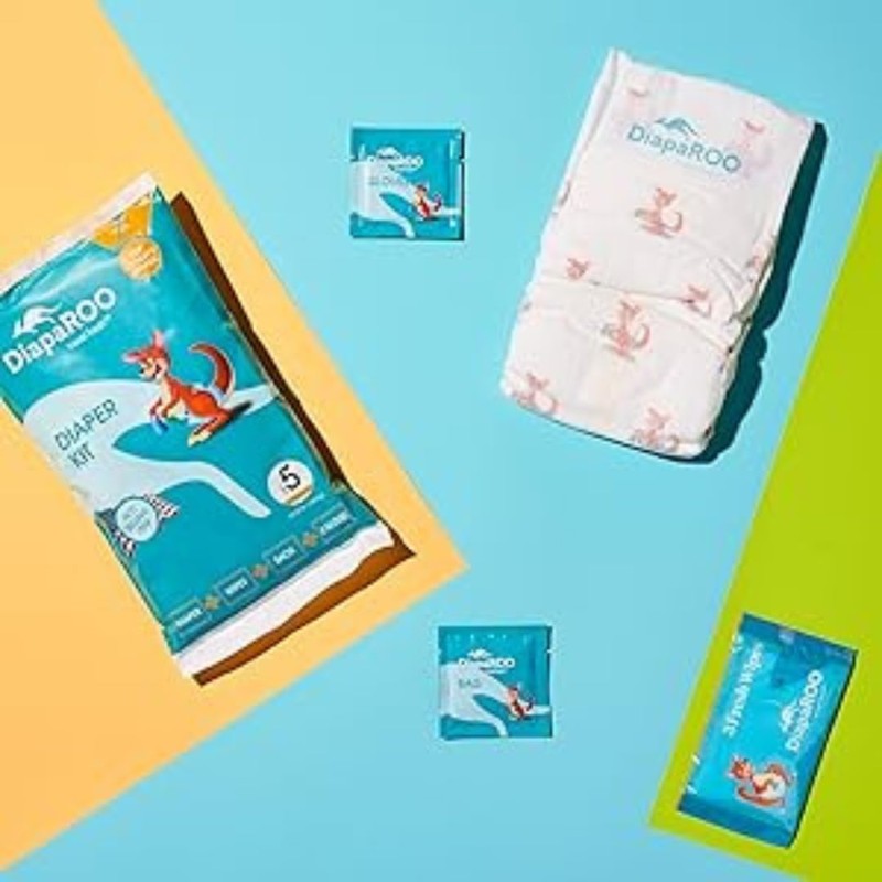 DiapaROO All-in-One Travel Diaper Changing Kit – 5-in-1 Kit Disposable