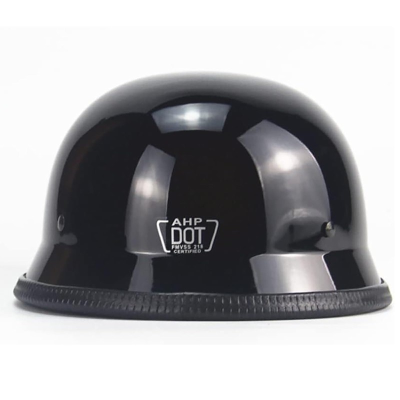QICHAO Motorcycle Helmets, Personality Vintage Adult Half Helmet Open Face