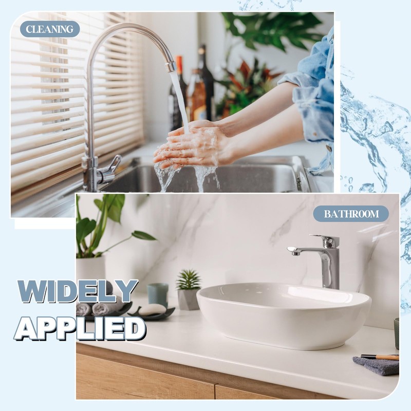 Tandefio 4 Pcs Universal Sink Overflow Pipe Stainless Steel Sink