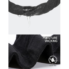 Forony Black Mens Dress Socks Size 10-13 Lightweight Breathable Anti Odor