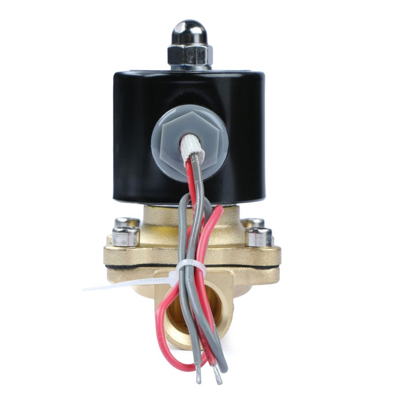 U.S. Solid 1/2" Brass Electric Solenoid Valve 24VAC Air Non-potable