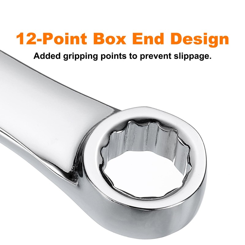 sourcing map Double End Box Wrench 14 x 15 mm