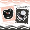 Innocenceisle Bigshield Adult Sized Pacifier: Cute Paci Black for Anxiety