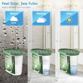 Moisture Absorbers, Fresh Scent Humidity Absorber, 3 Pack, 10.5 oz Boxes | With 6 g lavender scent beads per box; non-electric dehumidifier for closets,