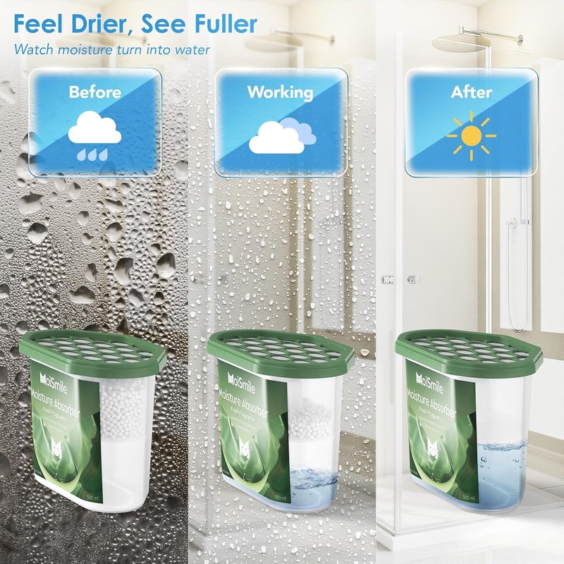 Moisture Absorbers, Fresh Scent Humidity Absorber, 3 Pack, 10.5 oz