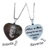 yaaj diseños Dije Corazon Fotografía Grabado Personalizado P/ Mamá Madre