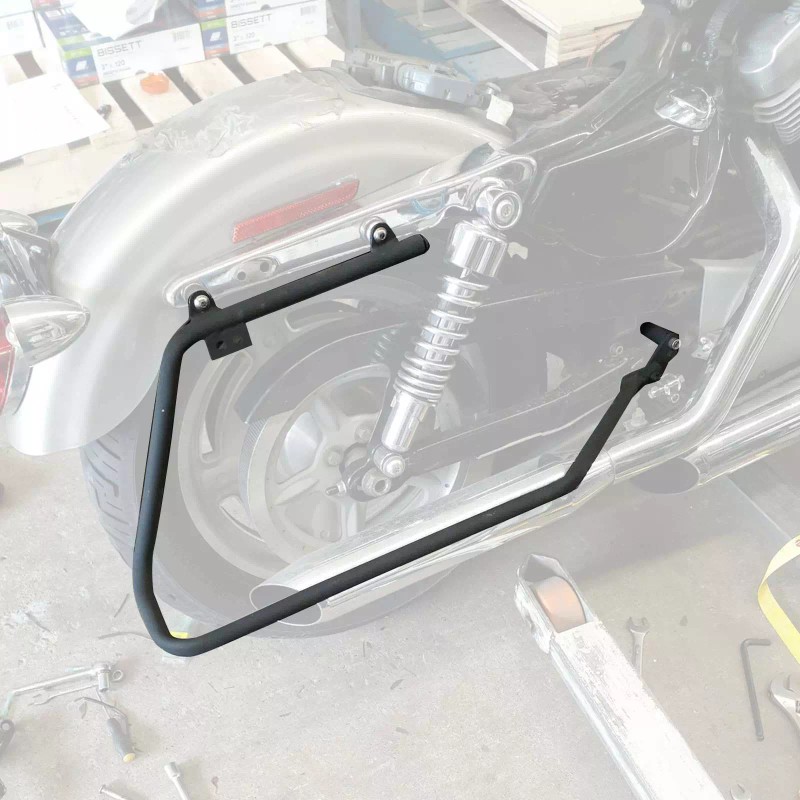 ZXMT Sportster Saddlebag Conversion Brackets for Harley Touring hard bags