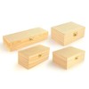 Unfinished Wooden boxes with clasp - 4 sizes