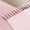 Artoid Mode Blush Pink Country House Style Tassels Table Runner,
