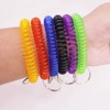 BOBOZHONG Wrist Keychain,7PCS Wristband Keychains Spring Spiral Stretch Coil Wristband
