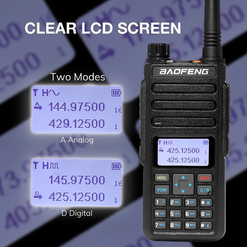 BAOFENG DR-1801 DMR Radio AES256 Digital/Analog Two Way Radio Long