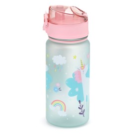 Puckator BOT216 Unicorn Magic Pop Top 350ml Shatterproof Reusable Children's Bottle with Infuser