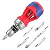 WORKPRO 12-in-1 Stubby Ratcheting Multi-bit Screwdriver, Short Screw Drivers with