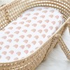 The Peanutshell Fitted Bassinet Sheets Set, Universal Fit for Oval,