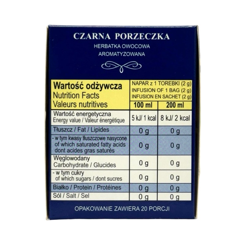 Malwa Blackcurrant Fruit Tea 40g (Pack of 3)
