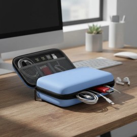 Estuche Organizador De Accesorios Cables Memorias Rígido