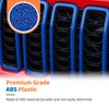 JeCar 9pcs Blue Angry Bird Style Headlight Covers & Grill
